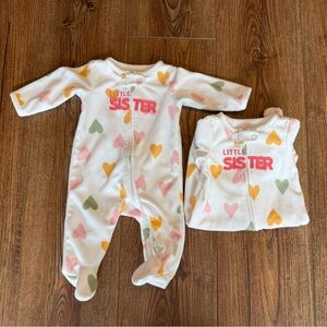 Colorful Heart Baby Outfit Set